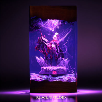 D.row R.anger Resin Lamp — Detailed Display | Premium 3D Resin Diorama with RGB Color-Changing Light