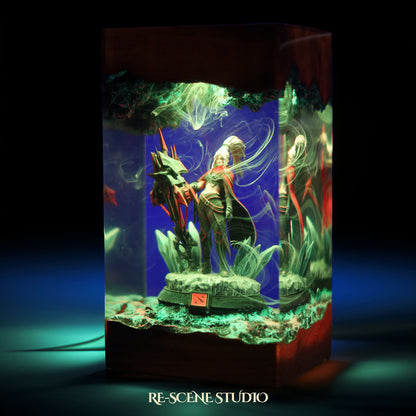 D.row R.anger Resin Lamp — Display Setup | Artisan Resin Art Lamp, Ambient Light for Home or Office
