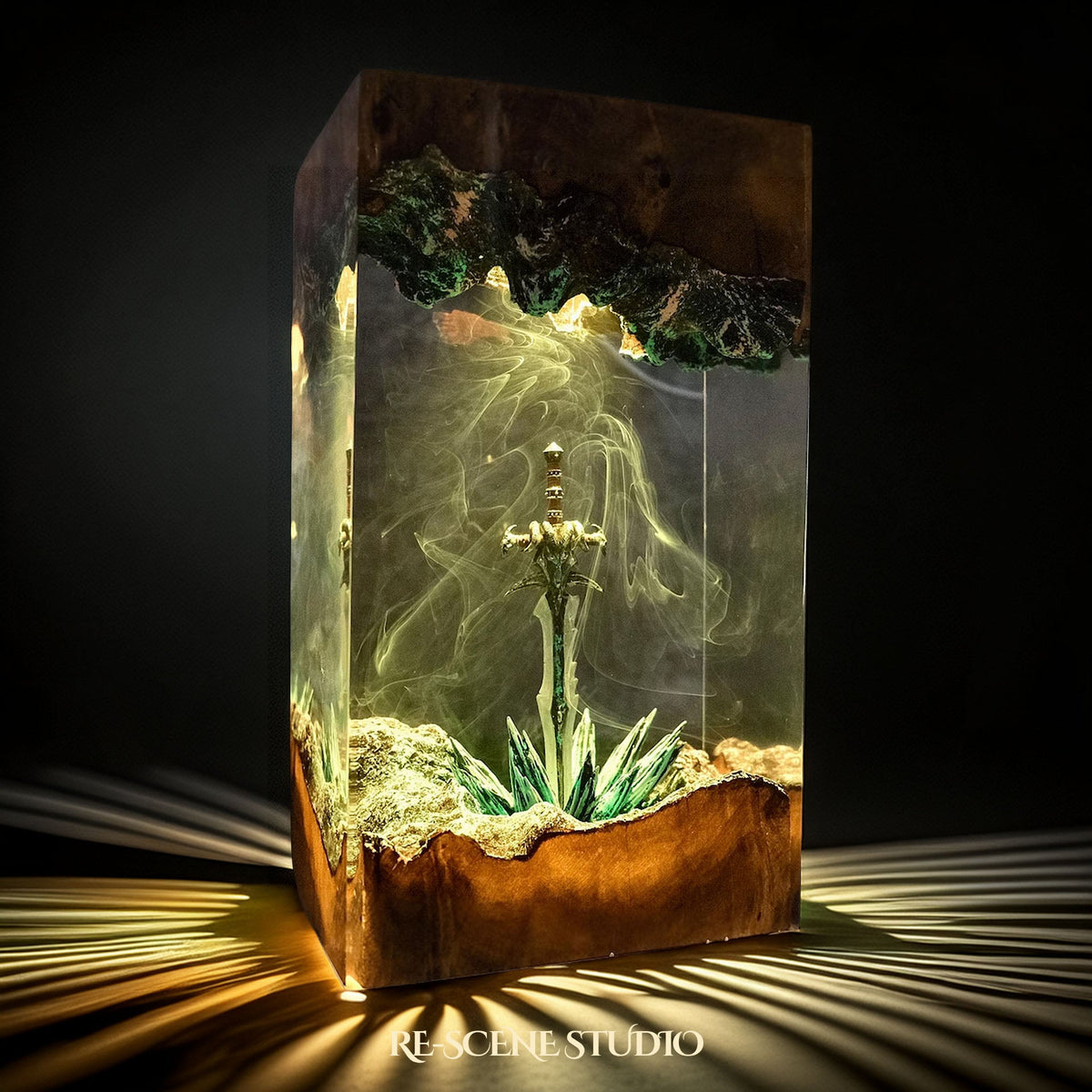 Frostmourne Resin Lamp, handcrafted epoxy resin LED lamp