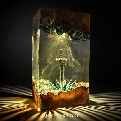 Frostmourne Resin Lamp, handcrafted epoxy resin LED lamp