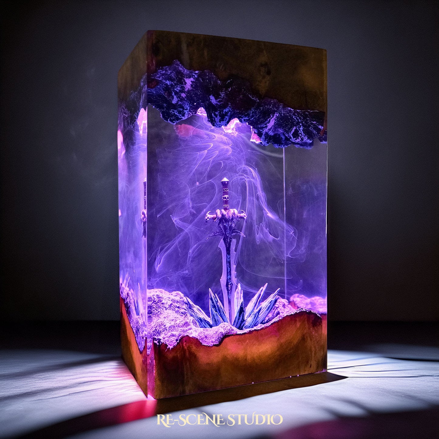 Frostmourne Resin Lamp - World of Warcraft