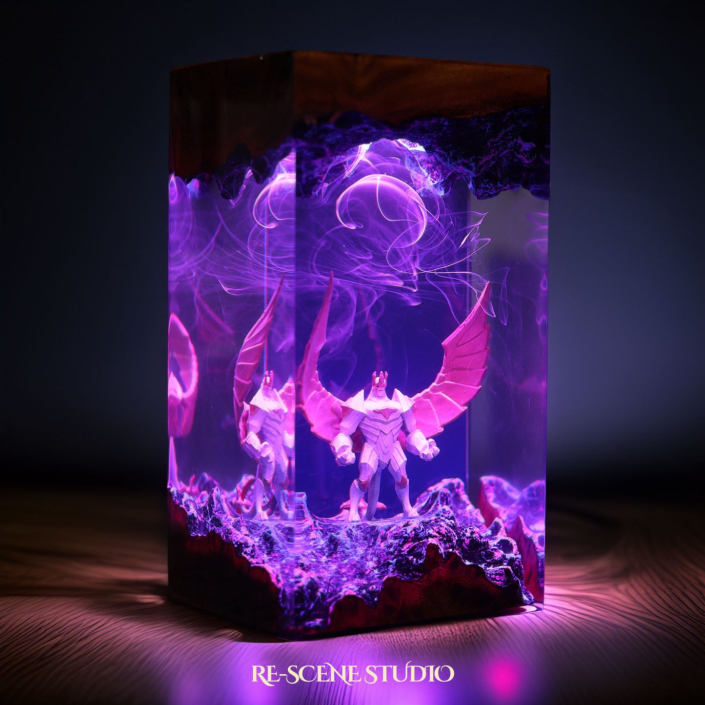 G.alio Resin Lamp — Display Setup | Artisan Resin Art Lamp, Ambient Light for Home or Office