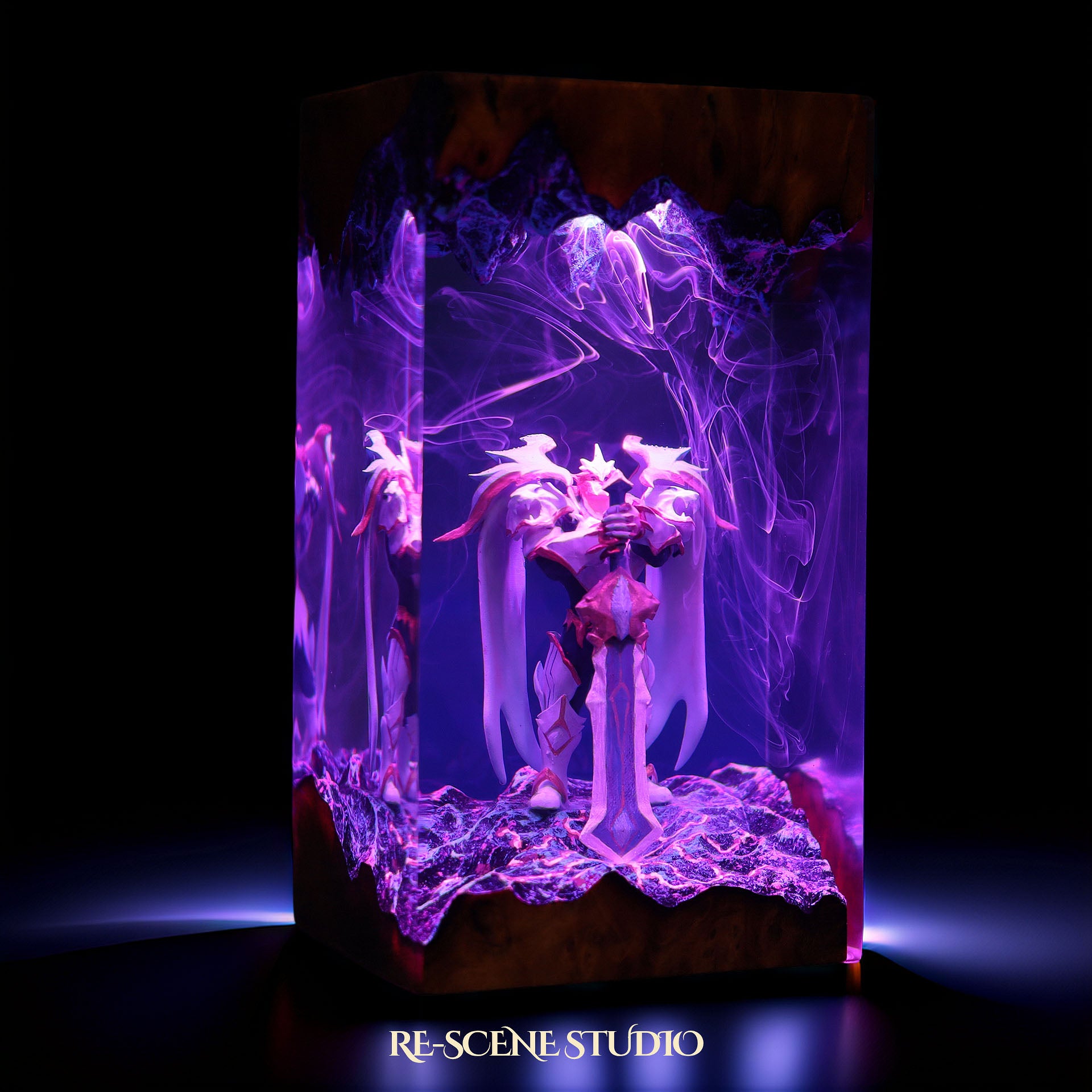 G.aren Resin Lamp — Display Setup | Artisan Resin Art Lamp, Ambient Light for Home or Office