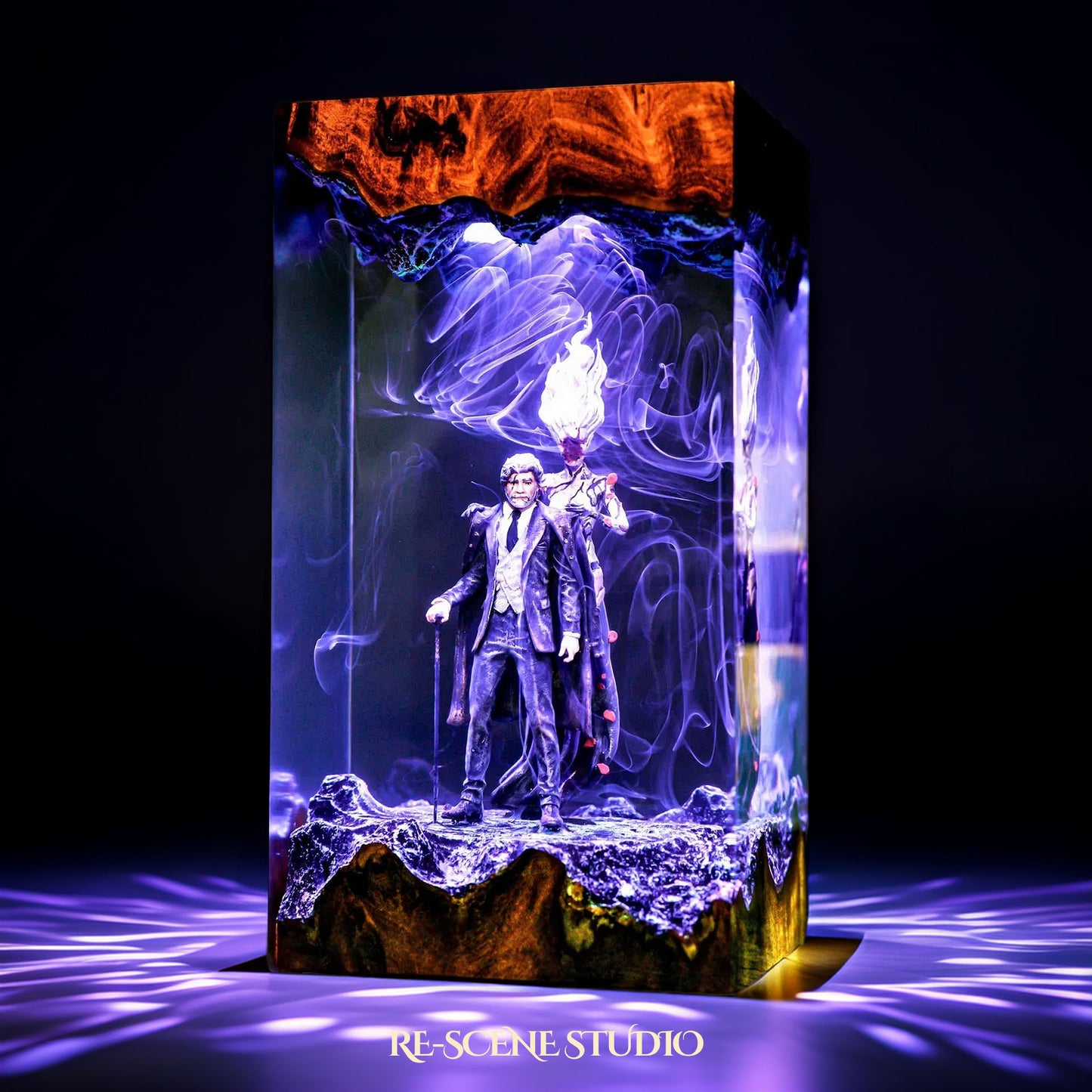 George Osric and Ranrok Resin Lamp - Hogwarts Legacy