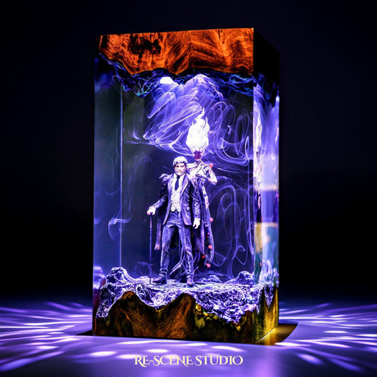 George Osric and Ranrok Resin Lamp - Hogwarts Legacy