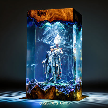 George Osric and Ranrok Resin Lamp - Hogwarts Legacy