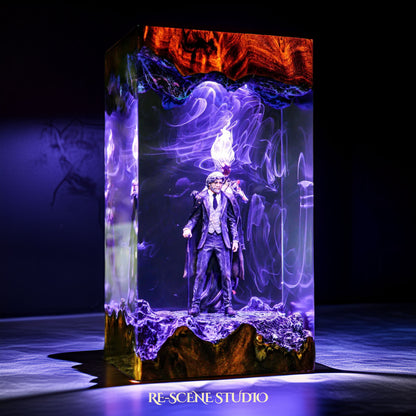 George Osric and Ranrok Resin Lamp - Hogwarts Legacy