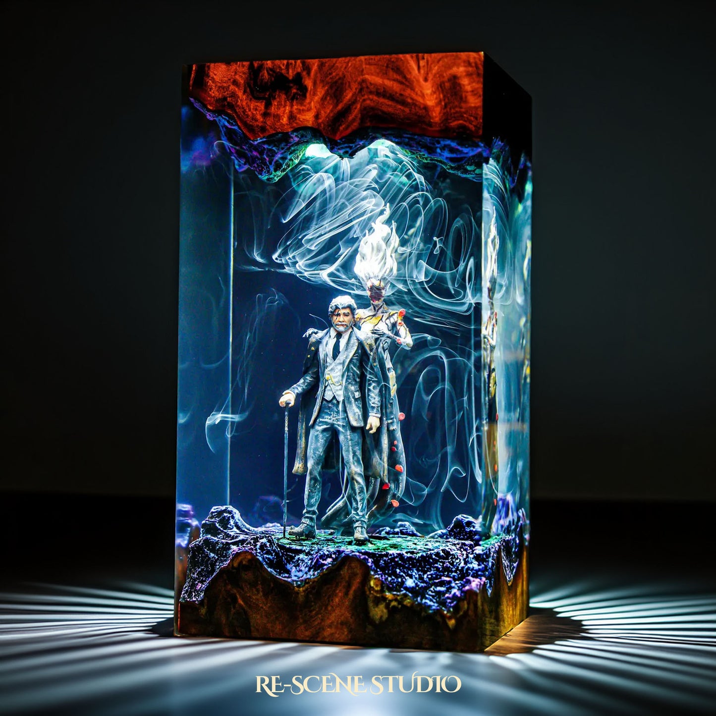 George Osric and Ranrok Resin Lamp - Hogwarts Legacy