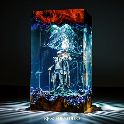 George Osric and Ranrok Resin Lamp - Hogwarts Legacy