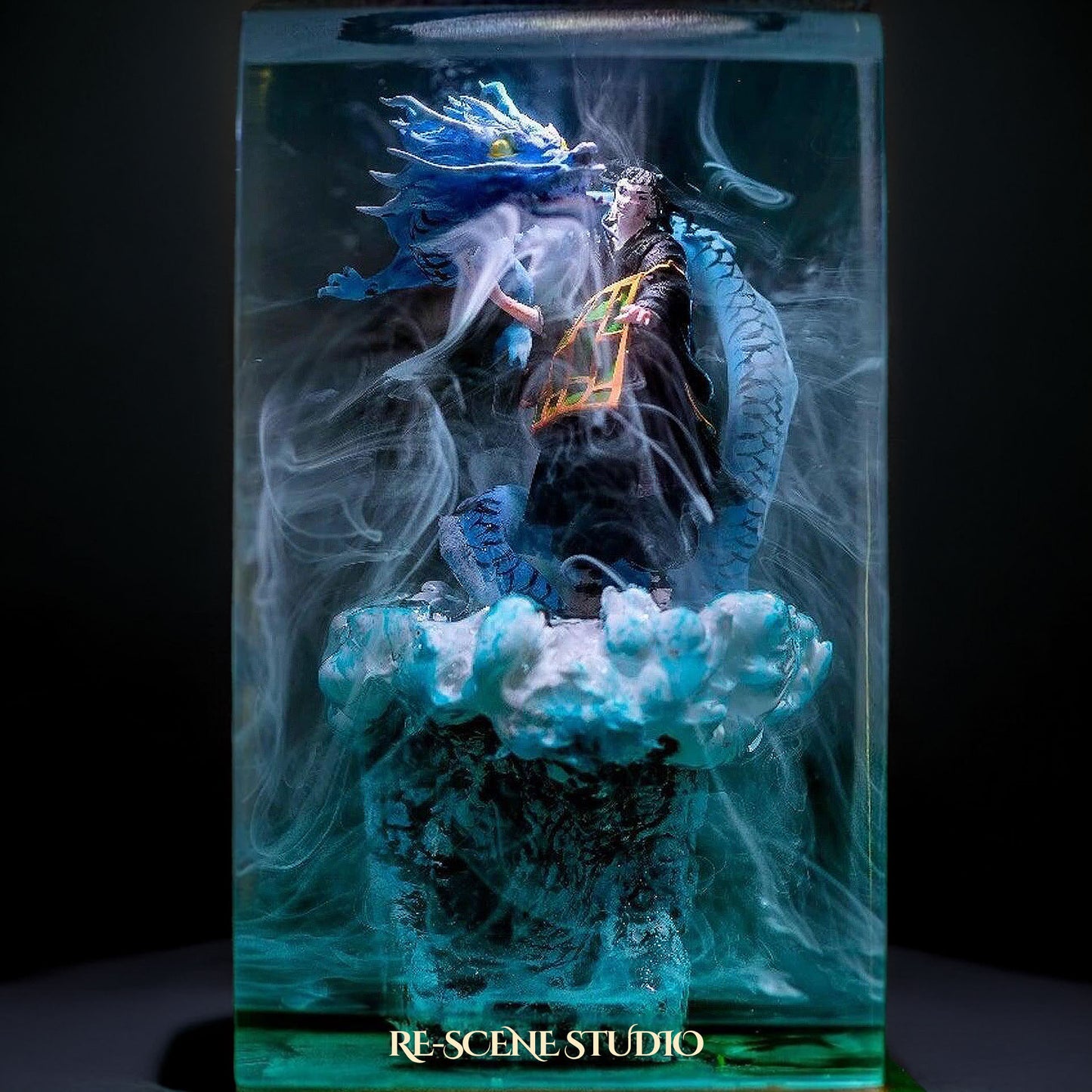 Geto Suguru Resin Lamp - Jujutsu Kaisen Multicolor / Size M: 6 x 6 x 12 (cm) – Handmade Resin Lamp by Rescene Studio | Rescene Studio