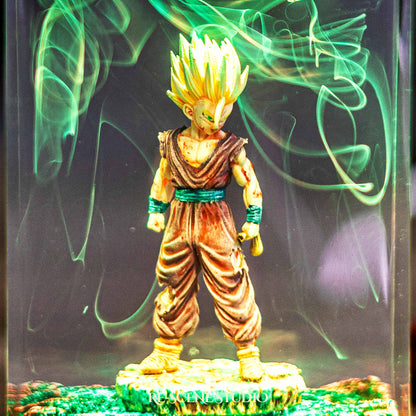 Gohan Resin Lamp — Handcrafted Epoxy Resin LED Lamp | Unique Ambient Decor & Collector's Gift