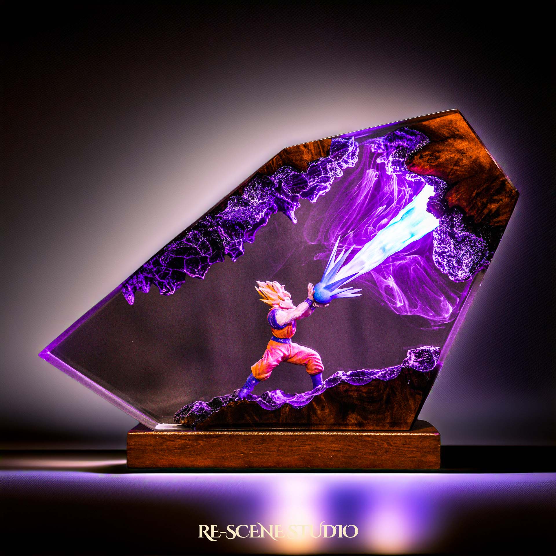 Energy Blast Warrior Resin Lamp — view 5