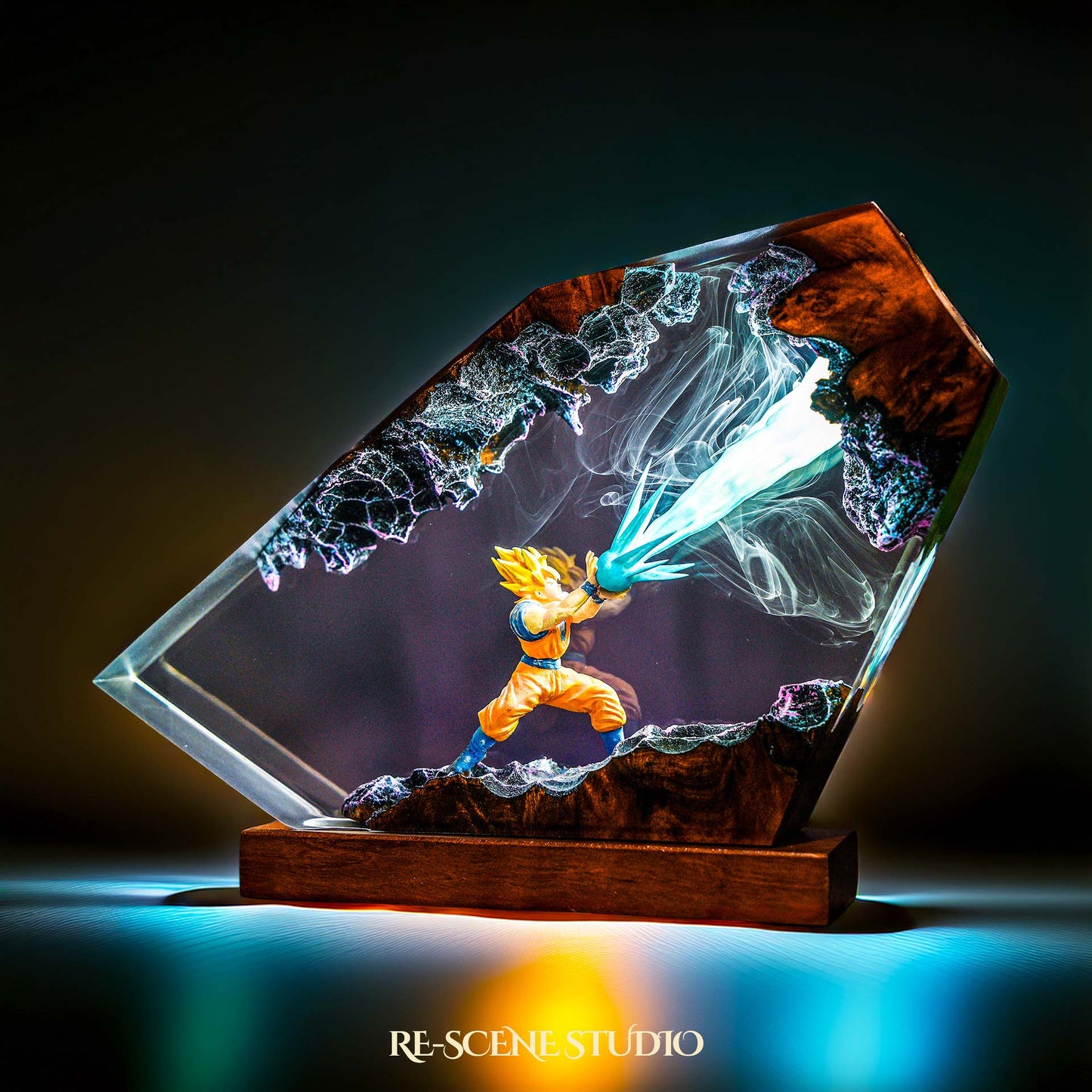 Energy Blast Warrior Resin Lamp — view 6