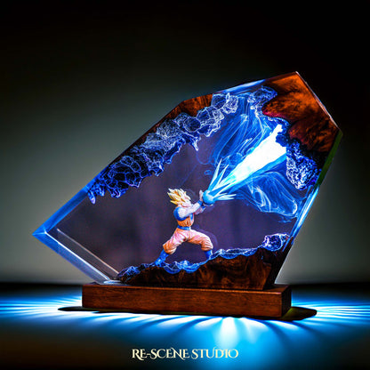 Energy Blast Warrior Resin Lamp — view 7