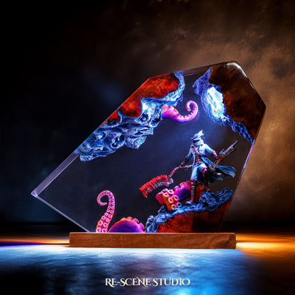 Gothic Hunter Resin Lamp - Bloodborne