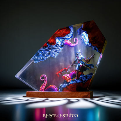 Gothic Hunter Resin Lamp - Bloodborne