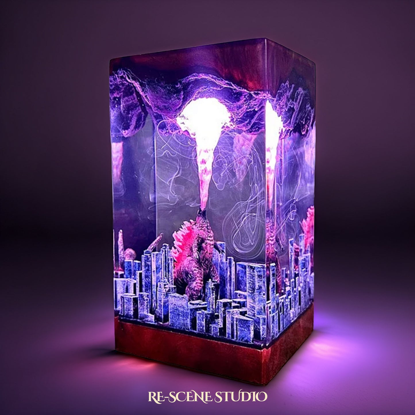 Godzilla Atomic Breath Resin Lamp