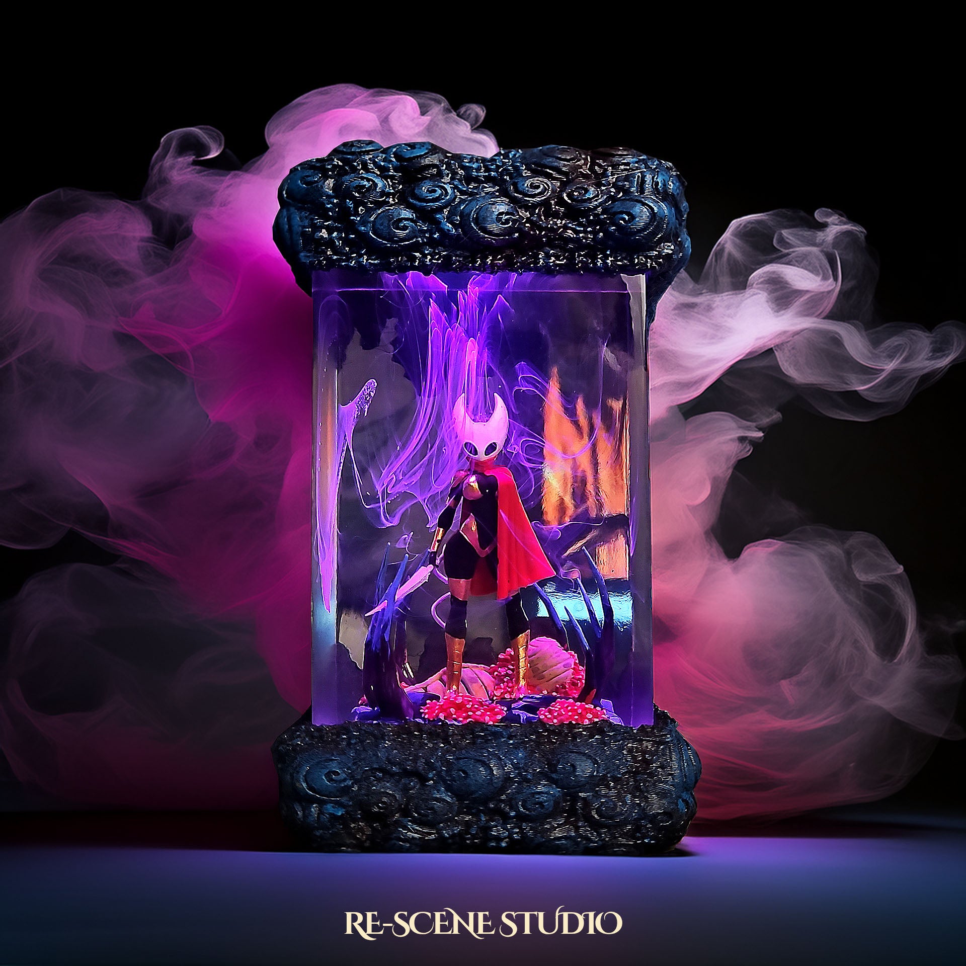 Hornet Resin Lamp – Hollow Knight Multicolor / Size M – Handmade Epoxy Resin Lamp by Rescene Studio | Rescene Studio