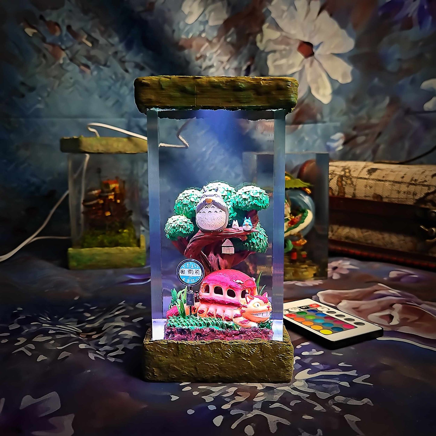 Totoro Resin Lamp - My Neighbor Totoro Multicolor / Size M – Handmade Resin Lamp by Rescene Studio | Rescene Studio