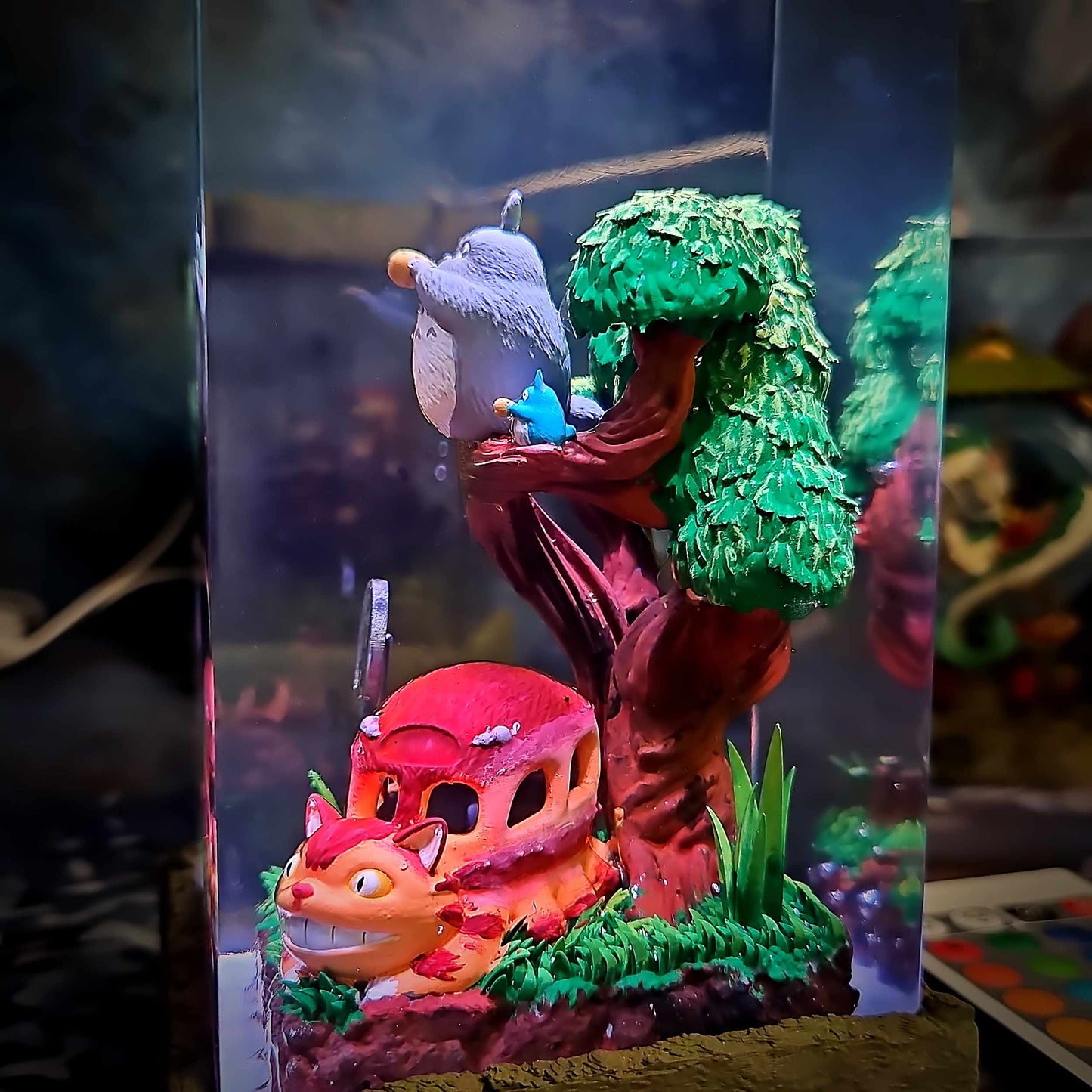 Totoro Resin Lamp - My Neighbor Totoro Multicolor / Size M – Handmade Resin Lamp by Rescene Studio | Rescene Studio