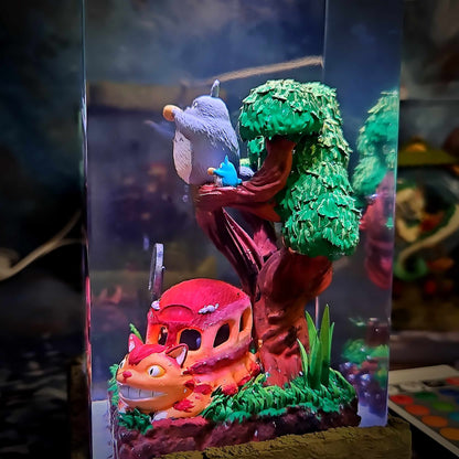 Totoro Resin Lamp - My Neighbor Totoro Multicolor / Size M – Handmade Resin Lamp by Rescene Studio | Rescene Studio