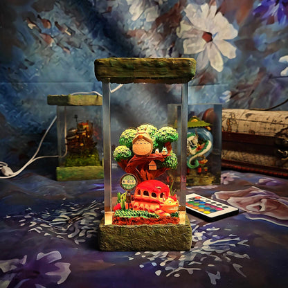 Totoro Resin Lamp - My Neighbor Totoro Multicolor / Size M – Handmade Resin Lamp by Rescene Studio | Rescene Studio