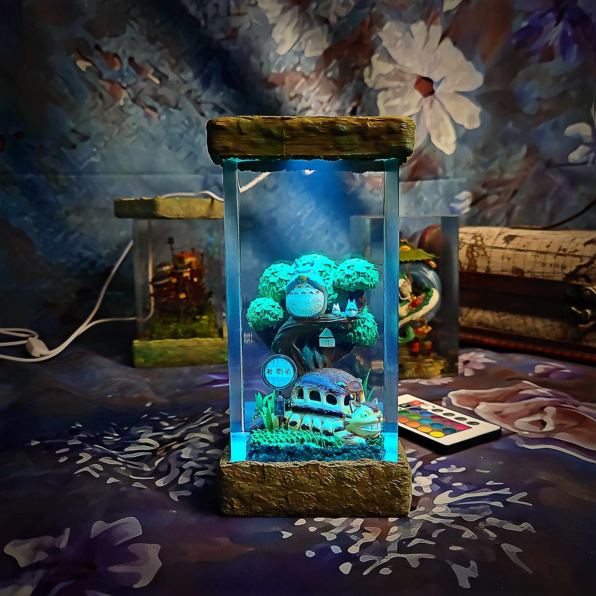 Totoro Resin Lamp - My Neighbor Totoro Multicolor / Size M – Handmade Epoxy Resin Lamp by Rescene Studio | Rescene Studio