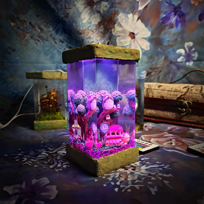 Totoro Resin Lamp - My Neighbor Totoro Multicolor / Size M – Handmade Resin Lamp by Rescene Studio | Rescene Studio