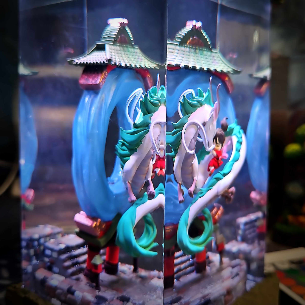 Haku Resin Lamp - Spirited Away Multicolor / Size M – Handmade Epoxy Resin Lamp by Rescene Studio | Rescene Studio