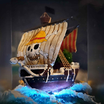 Going Merry Resin Lamp – One Piece Multicolor / Size M – Handmade Resin Lamp by Rescene Studio | Rescene Studio