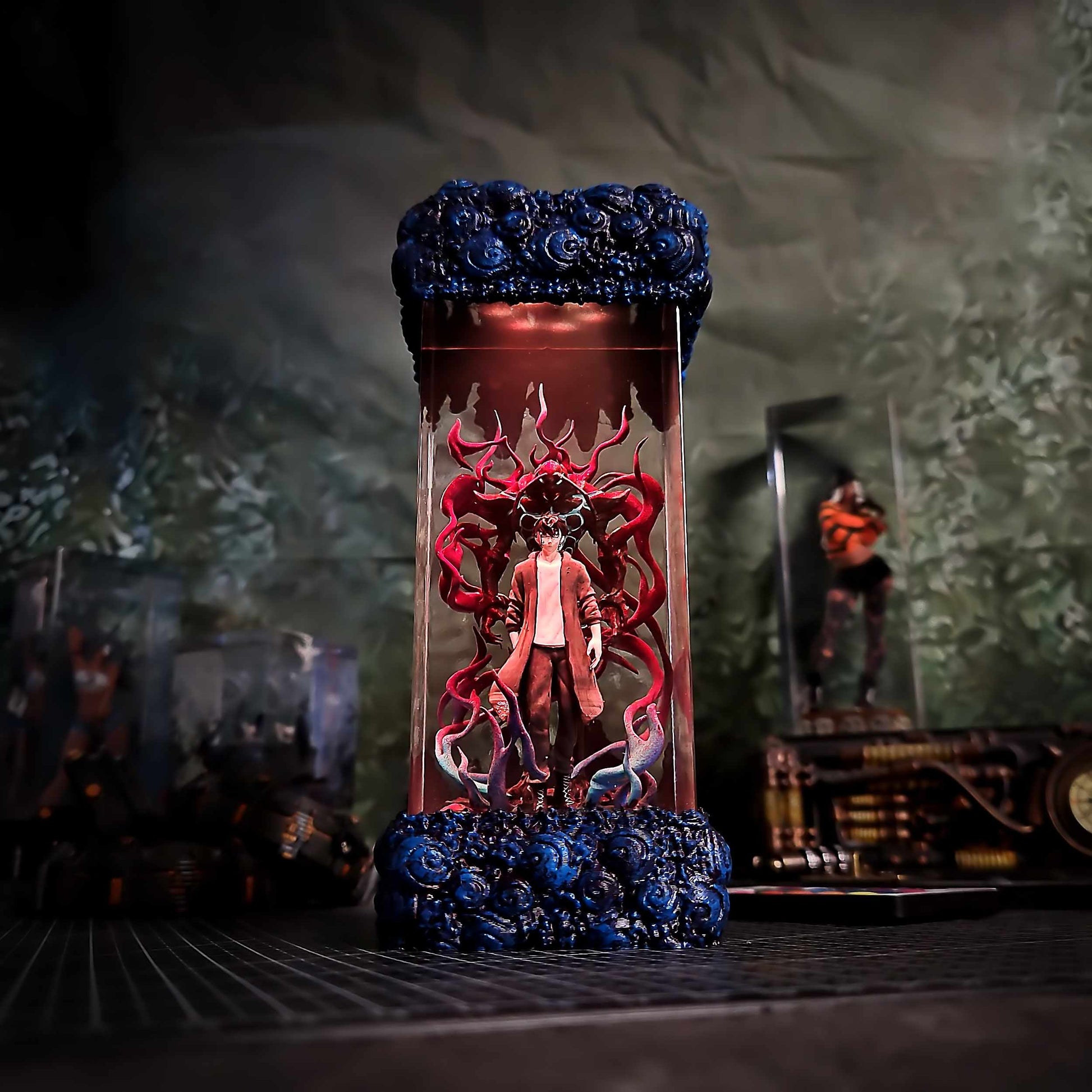 Sung Jin Woo Resin Lamp V2 - Solo Leveling Multicolor / Size M – Handmade Epoxy Resin Lamp by Rescene Studio | Rescene Studio