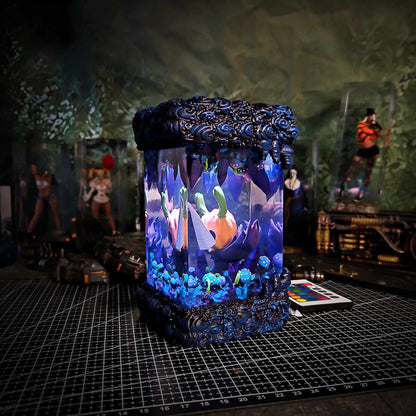 Hollow Knight Halloween Resin Lamp - Hollow Knight Multicolor / Size M – Handmade Resin Lamp by Rescene Studio | Rescene Studio