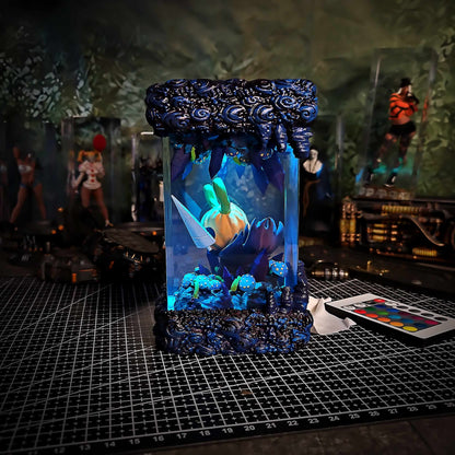 Hollow Knight Halloween Resin Lamp - Hollow Knight Multicolor / Size M – Handmade Resin Lamp by Rescene Studio | Rescene Studio