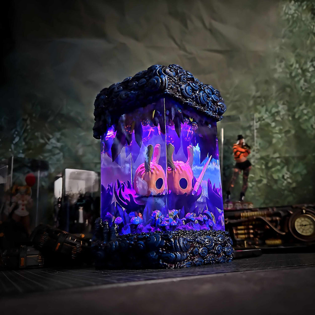 Hollow Knight Halloween Resin Lamp - Hollow Knight Multicolor / Size M – Handmade Epoxy Resin Lamp by Rescene Studio | Rescene Studio