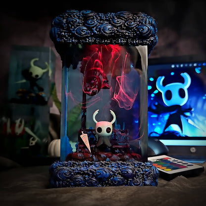 The Knight Resin Epoxy Lamp V1 – Hollow Knight Multicolor / Size M – Handmade Resin Lamp by Rescene Studio | Rescene Studio