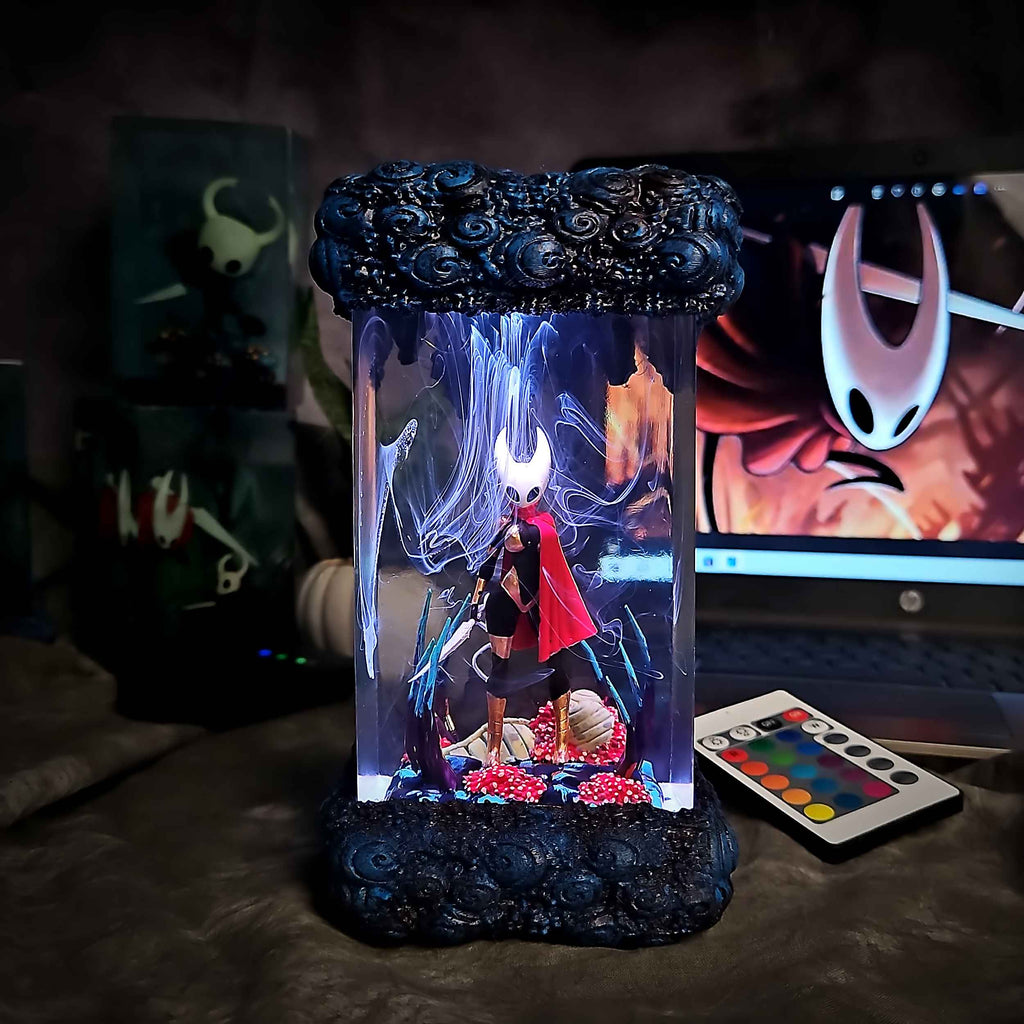 Hornet Resin Lamp – Hollow Knight Multicolor / Size M – Handmade Epoxy Resin Lamp by Rescene Studio | Rescene Studio