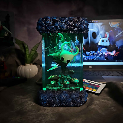 The Knight Resin Lamp V2 – Hollow Knight Multicolor / Size M – Handmade Resin Lamp by Rescene Studio | Rescene Studio