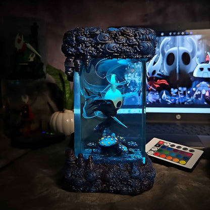 The Knight Resin Lamp V2 – Hollow Knight Multicolor / Size M – Handmade Resin Lamp by Rescene Studio | Rescene Studio