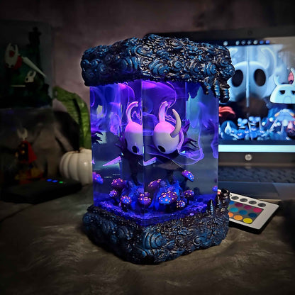 The Knight Resin Lamp V2 – Hollow Knight Multicolor / Size M – Handmade Resin Lamp by Rescene Studio | Rescene Studio
