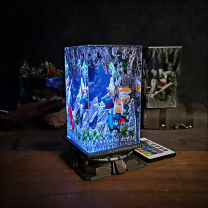 Wing Gundam Resin Lamp - Mobile Suit Gundam V2 Multicolor / Size M – Handmade Resin Lamp by Rescene Studio | Rescene Studio