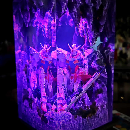 RX-78-2 Gundam Resin Lamp - Mobile Suit Gundam Multicolor / Size M – Handmade Resin Lamp by Rescene Studio | Rescene Studio