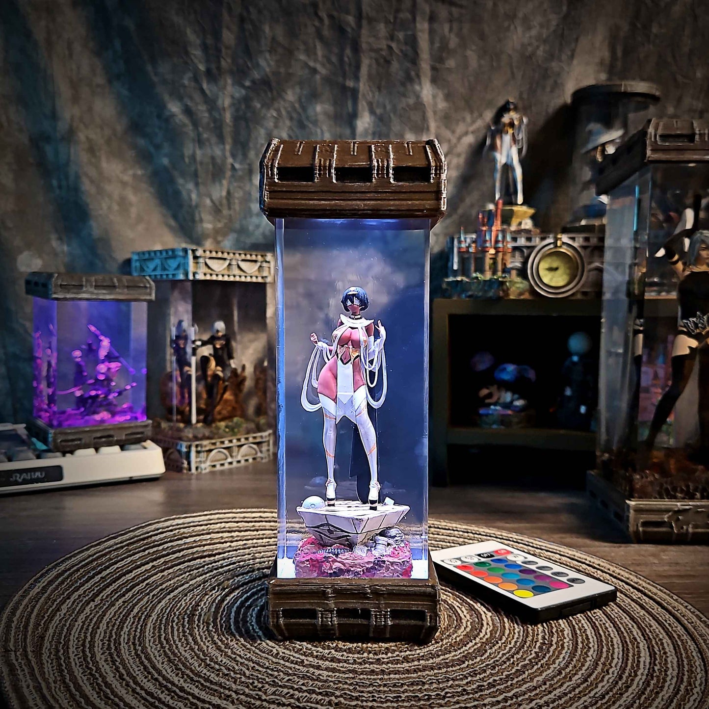 2P Resin Lamp – NieR Automata Multicolor / Size M – Handmade Resin Lamp by Rescene Studio | Rescene Studio