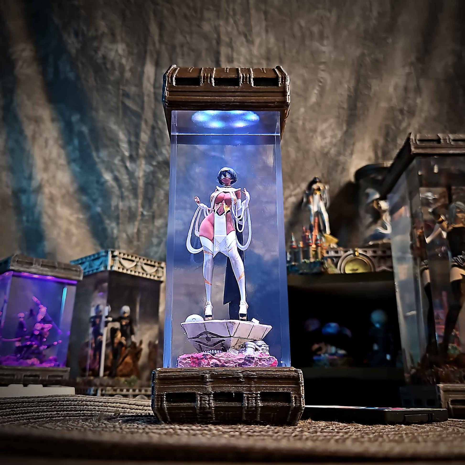 2P Resin Lamp – NieR Automata Multicolor / Size M – Handmade Epoxy Resin Lamp by Rescene Studio | Rescene Studio