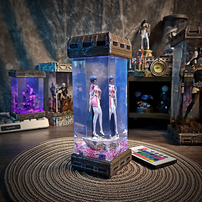 2P Resin Lamp – NieR Automata Multicolor / Size M – Handmade Resin Lamp by Rescene Studio | Rescene Studio