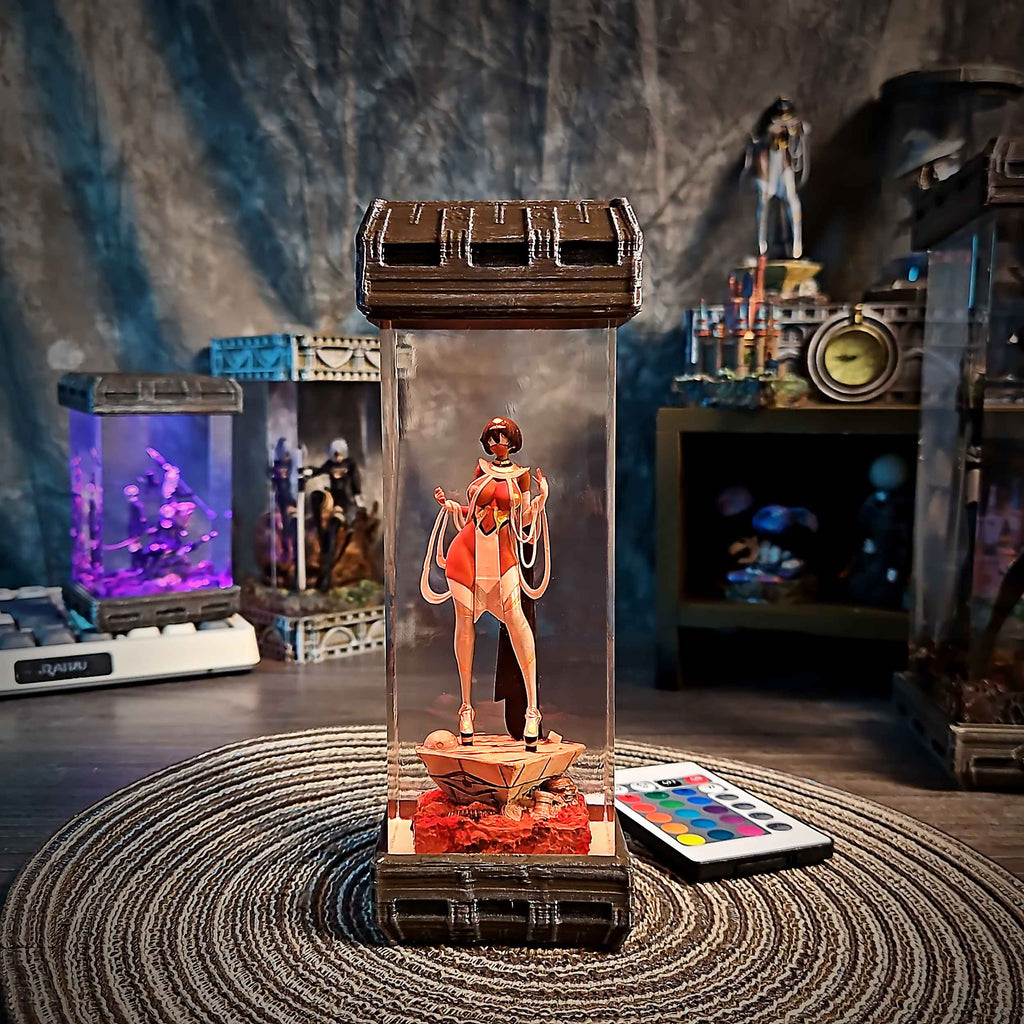 2P Resin Lamp – NieR Automata Multicolor / Size M – Handmade Epoxy Resin Lamp by Rescene Studio | Rescene Studio