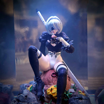 2B Resin Epoxy Lamp V2 – NieR Automata Multicolor / Size M – Handmade Resin Lamp by Rescene Studio | Rescene Studio