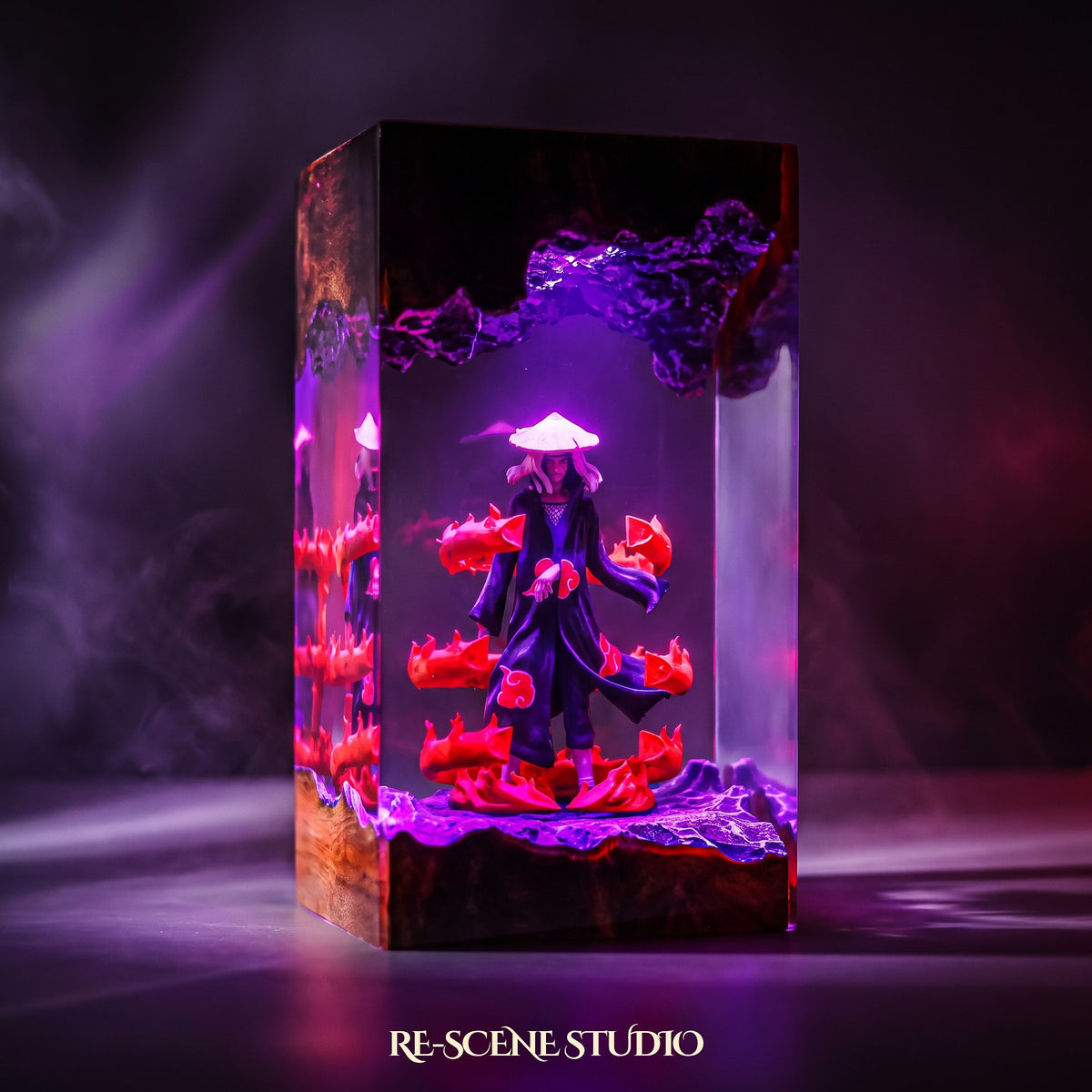 Naruto gift idea, the Itachi Uchiha Resin Lamp V2 with color-changing RGB lighting