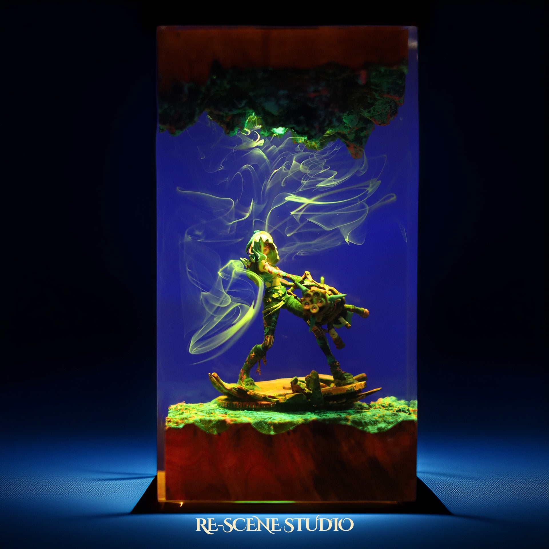 Jinx Resin Lamp V1 — Handcrafted LED Champion Collector Lamp