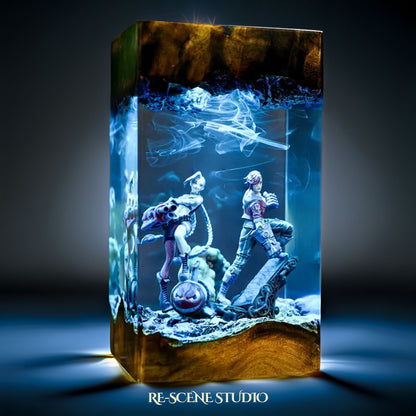 J.inx & Vi Resin Lamp — Display Setup | Artisan Resin Art Lamp, Ambient Light for Home or Office
