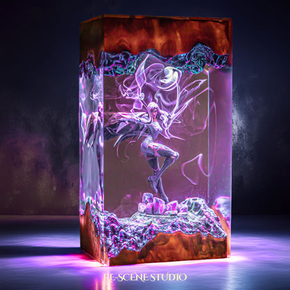 K.aisa Resin Lamp — Detailed Display | Premium 3D Resin Diorama with RGB Color-Changing Light